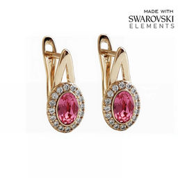 Серьги с кристаллами Swarovski