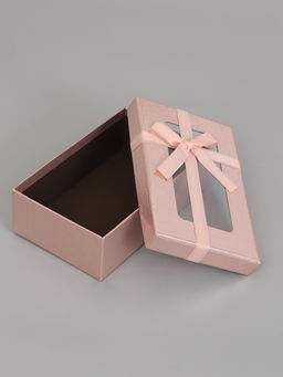 Набор подарочных коробок 3 в 1, прямоугольные с окном 23×16×9.5 21×14×8.0 19×12×6.5 см