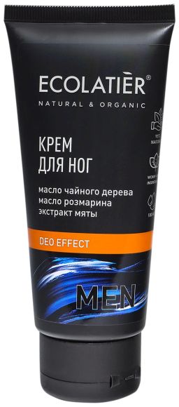 Ecolatier MAN ДЛЯ МУЖЧИН Крем д/ног DEO EFFECT 100мл