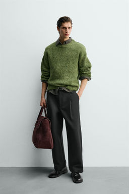TEXTURED TWISTED YARN VOLUME JUMPER
