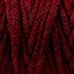 Шнур для рукоделия хлопковый 100% хлопок 4 мм, 50м/140гр (бордовый)