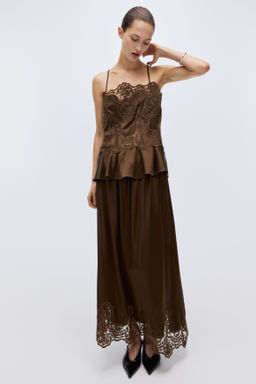 Top de sat?n con detalles de encaje - H&m фото 6