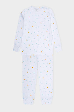 Crockid _ КП 1552/звездочки на белом пижама дет