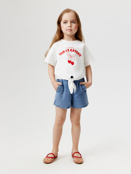 ACOOLA / Футболка детская для девочек Egina молочный  фото 5