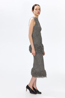 Falda en punto de canal? con flecos - H&m фото 6