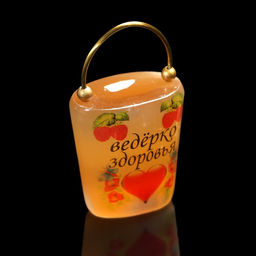 Фигурка-оберег «Ведёрко здоровья», селенит