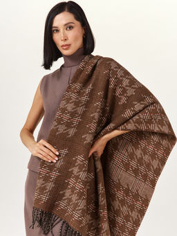 в составе ШЕРСТЬ  и КАШЕМИР Большой, мягкий, теплый  двусторонний палантин - Tantino фото 5