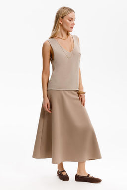 ЕВТ 7028/песчаный берег юбка жен