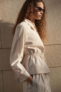 Camisa con cremallera y peplum - H&m фото 6