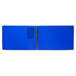 Папка на 4 кольцах А3, Calligrata Standard=27 мм, 800 мкм, горизонтальная, синяя