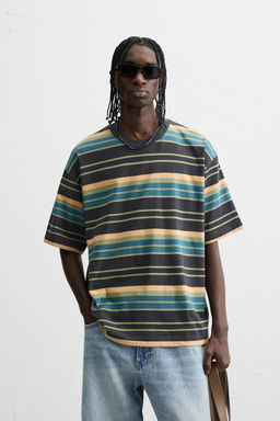 STRIPED JACQUARD T-SHIRT - Zara фото 2