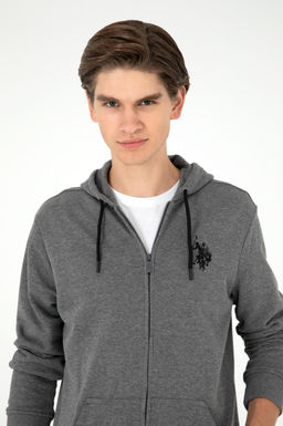 Мужской свитшот антрацитового меланжа - U.s. polo assn фото 2