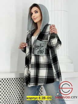 Рубашка женская с капюшоном - Bruno фото 3