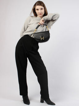 LACCOMA сумка Y2432-черный натуральная кожа полиэстер