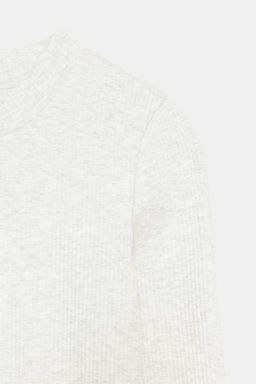 LONG SLEEVE RIBBED T-SHIRT