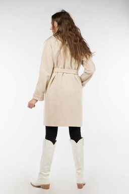 01-09695 Пальто женское демисезонное (пояс) - El podio фото 5