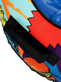 Тюбинг – ватрушка Burger, LED-подсветка, диаметр чехла 93 см, разноцветная