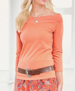 Блузка, папайя - Linea tesini фото 7