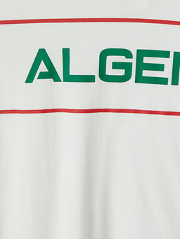 Bisiklet Yaka Algeria Bask?l? Erkek ?ocuk Ti??rt