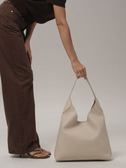 Кожаная сумка Michele DBR 31156 светлый крем  фото 2