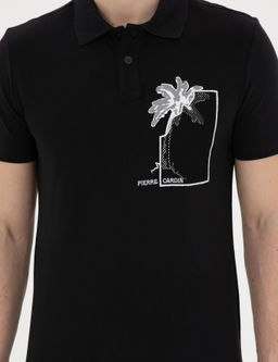 Siyah Slim Fit Ti__rt