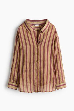 Camisa oversize en mezcla de lyocell
