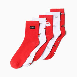 Носки женские новогодние KAFTAN Чтобы лапки не мерзли размер 36-39 (23-25 см), набор 5 пар фото 3