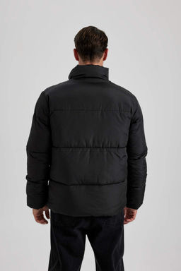 Водоотталкивающая куртка оверсайз с воротником-стойкой, дутая куртка-пуховик - Defacto фото 8