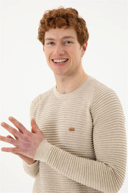 Мужской свитер из каменного меланжа Неожиданная скидка в корзине - U.s. polo assn фото 2