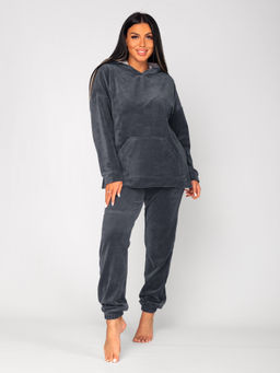 Костюм женский велюровый с брюками АИША ГРАФИТ - Domtrik фото 4