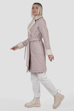 01-11626 Пальто женское демисезонное (пояс) - El podio фото 4