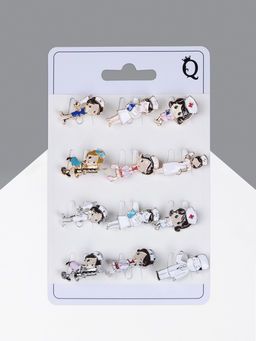 Цена за 12 шт. Брошь «Медсестричка», форма МИКС, цвет МИКС, (неделимая фасовка 12 шт., цена за шт.)