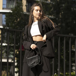 Сумка из искусственной кожи, 20х16х8.5 см, чёрный цвет - Nazamok фото 9