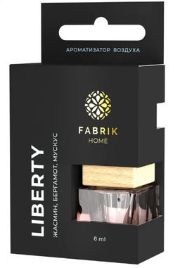 FABRIK Cosm. Ароматизатор воздуха автомобиль,офис,дом Liberty жасмин,бергамот,мускус до 30дней 8мл
