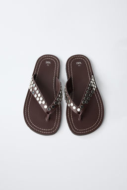 SANDALIA TACHAS / Marr?n - Zara фото 4