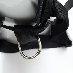 Недоуздок-намордник для собак с подкладом, размер L, ОМ 18-30 см, ОШ 16-24 см, черный - Пижон фото 6