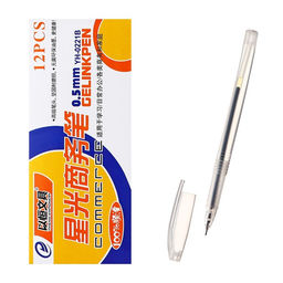 Цена за 12 шт. Ручка гелевая, 0.5 мм, тонированный корпус, чёрный стержень