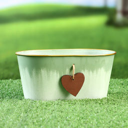 Кашпо «Ведёрко Генри», 11×19×9 см, зелёный