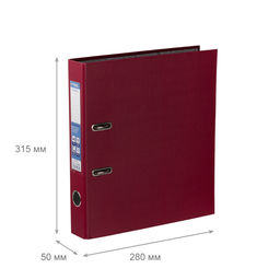 Expert Complete Регистратор PVC 50 мм 50 шт. Classic A4 арочный механ. (разб.) лён вишневый 2518092