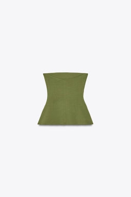 INTERLOCK BANDEAU TOP - Zara фото 12