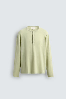 JERSEY CUELLO PANADERO 100% C??AMO / Verde claro - Zara фото 7