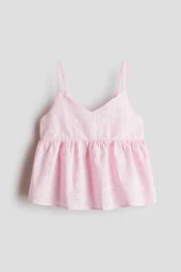 Top de tirantes finos con peplum