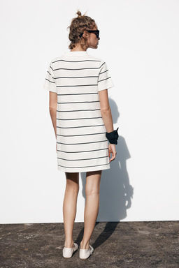 SHORT KNIT STRIPED DRESS - Zara фото 4