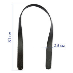 Gamma HA-27 Ручки для сумки 63 см 2 шт. №03 черный