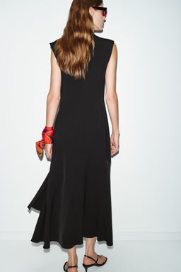 ASYMMETRIC MIDI DRESS - Zara фото 14