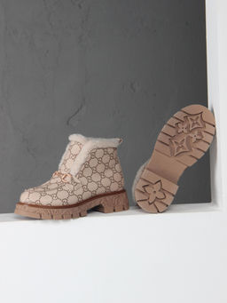 Ботинки EDART 307. PODYUM141 br. бежевый гучи коричневый/шерсть - Ed'art фото 7