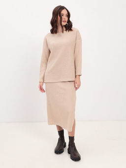 Джемпер женский KATHARINA KROSS KK-JP-0020Kn-бежевый  фото 2