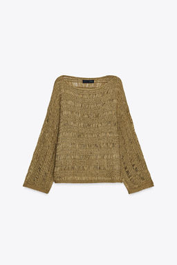 RIBBON KNIT SWEATER - Zara фото 6