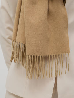 в составе ШЕРСТЬ Большой, мягкий, теплый двусторонний палантин с принтом - Tantino фото 5