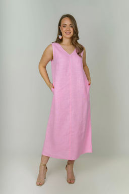 Сарафан платье 100% лен А-силуэт